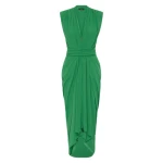 Jade Georgette Sleeveless Waterfall Dress