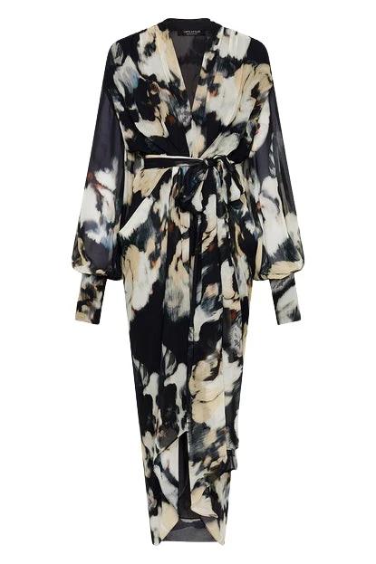 Carla-Zampatti-Japanese-Floral-Waterfall-Dress78542_nobg Japanese Floral Waterfall Dress - Image 1