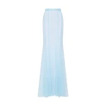 Pale Blue Pura Mesh Godet Skirt