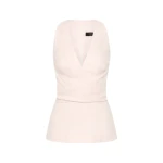 Rosa Linen V-Neck Wrap Top