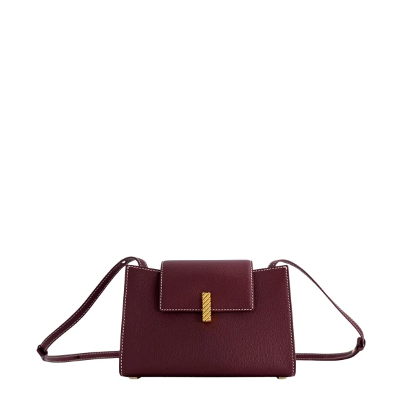 Mini Isla - Chèvre Bordeaux Mini Bags