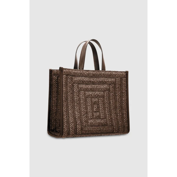 Lane Straw Medium Tote - Image 7