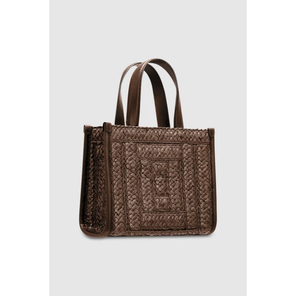Lane Straw Small Tote - Image 6