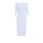 Asena Silk Blue Midi Dress