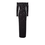 Gioia Black Long Dress