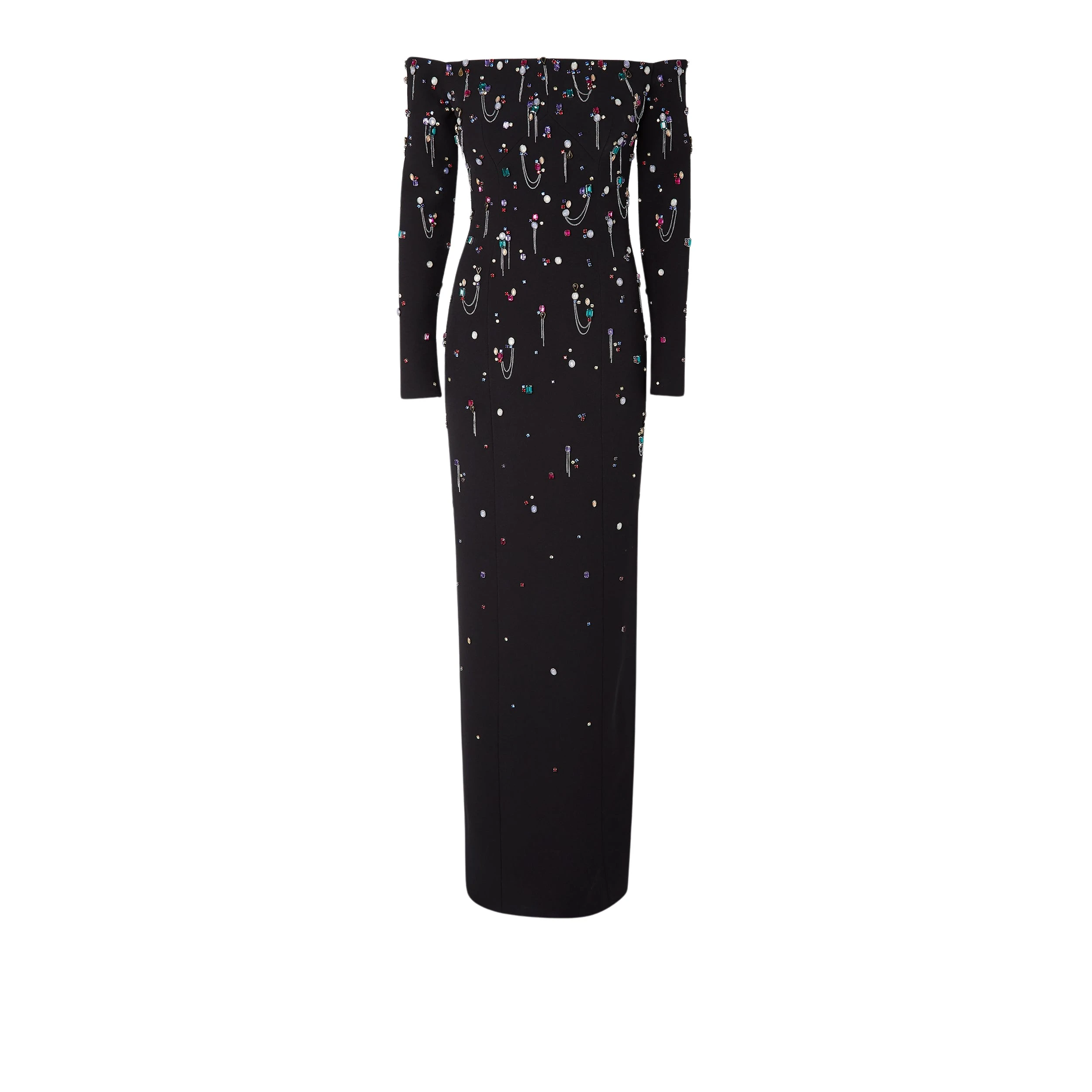 Safiyaa-Gioia-Black-Long-Dress18757_nobg Gioia Black Long Dress - Image 1