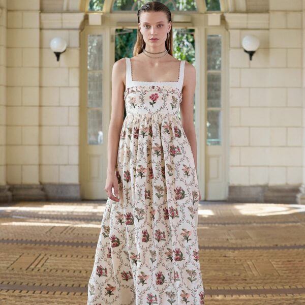 Agua By Agua Bendita Barbara Orquidea Maxi Dress, view 2