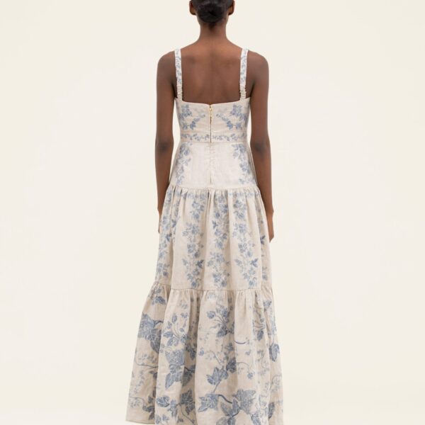 Agua By Agua Bendita Lima Bougainvillea Maxi Dress, view 4