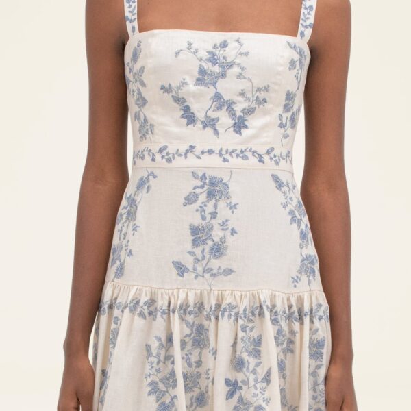 Agua By Agua Bendita Lima Bougainvillea Maxi Dress, view 5
