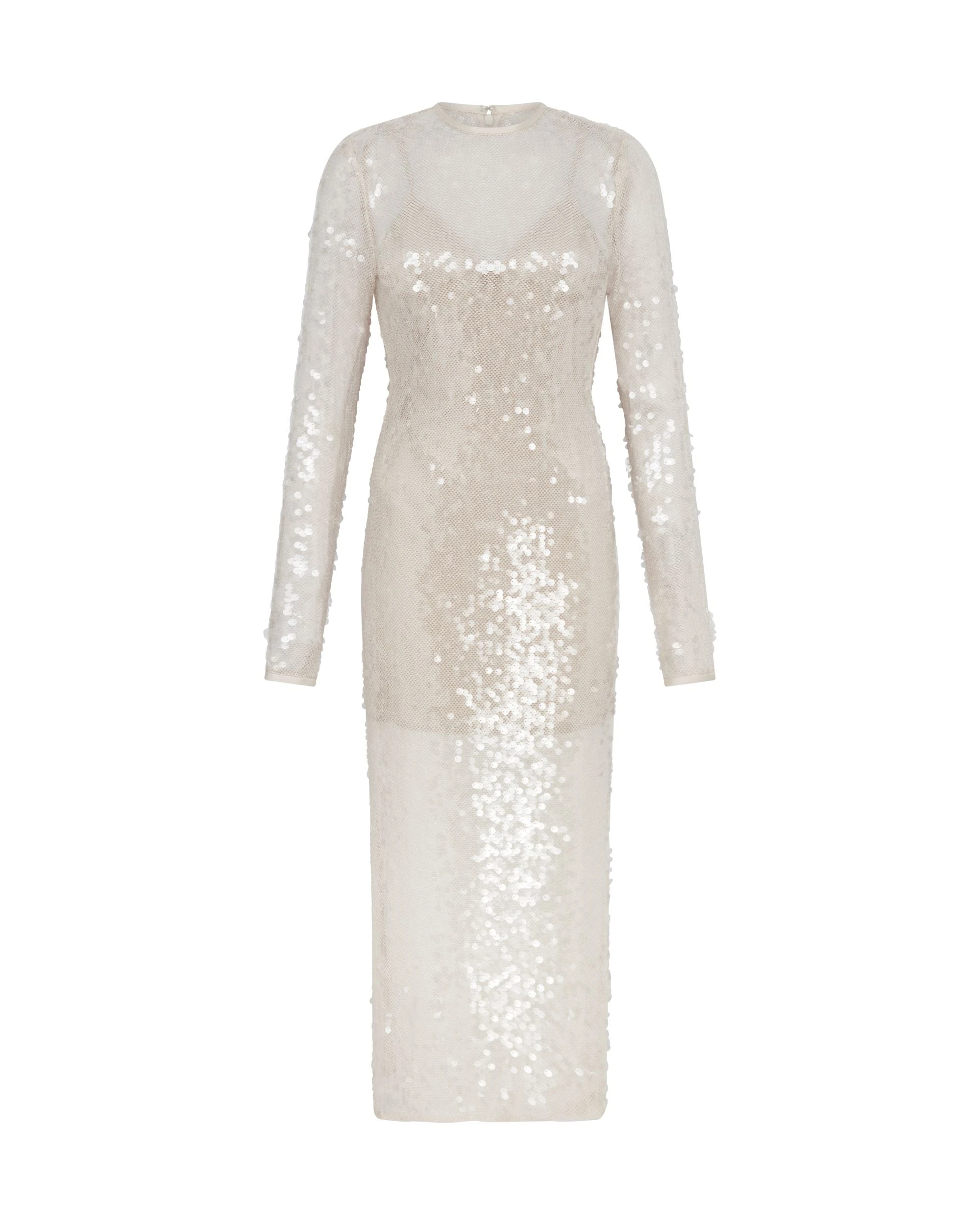 David Koma Long Sleeved Sequin Midi Dress David Koma Long Sleeved Sequin Midi Dress