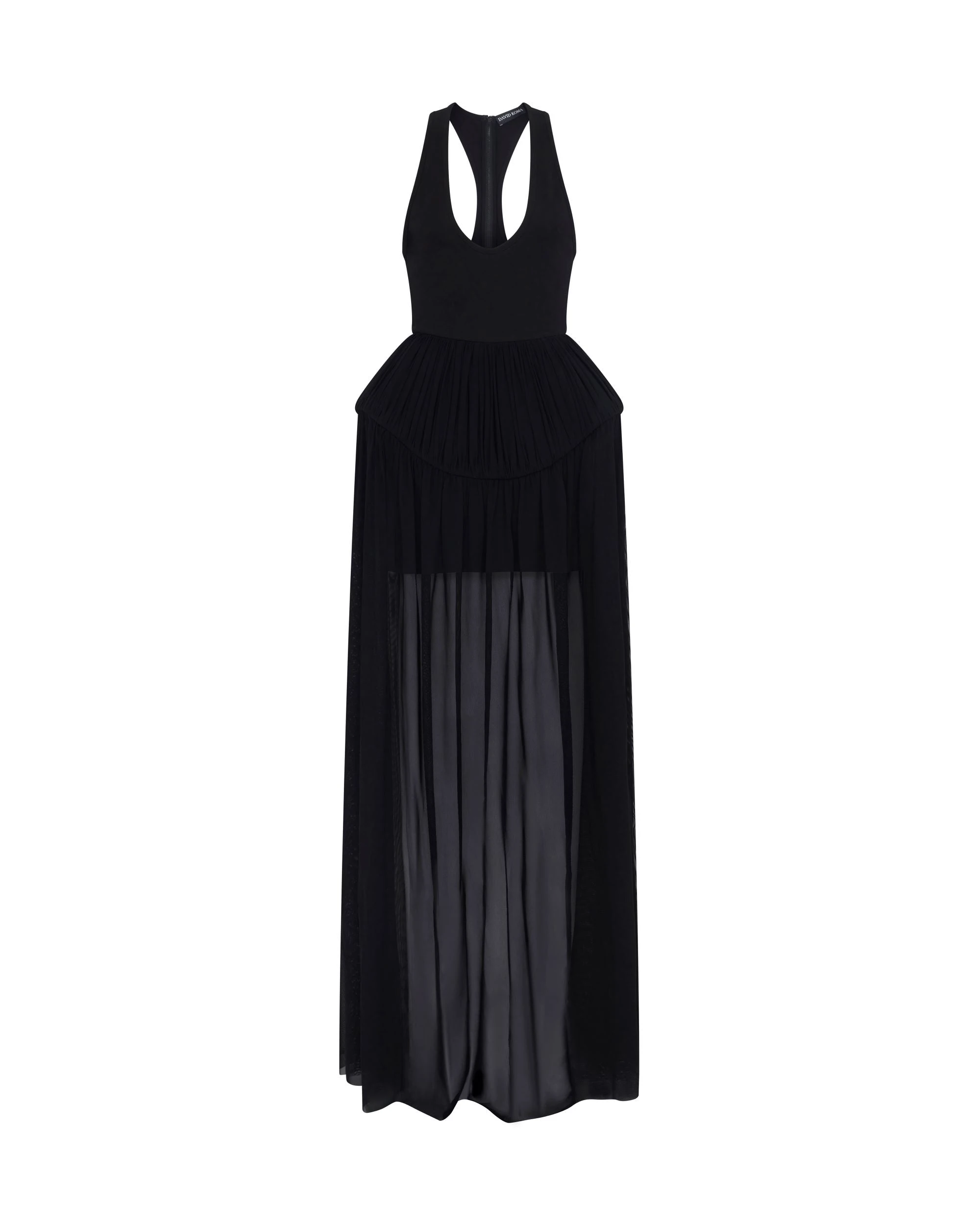 David Koma Racer Top And Tulle Crinoline Gown David Koma Racer Top And Tulle Crinoline Gown