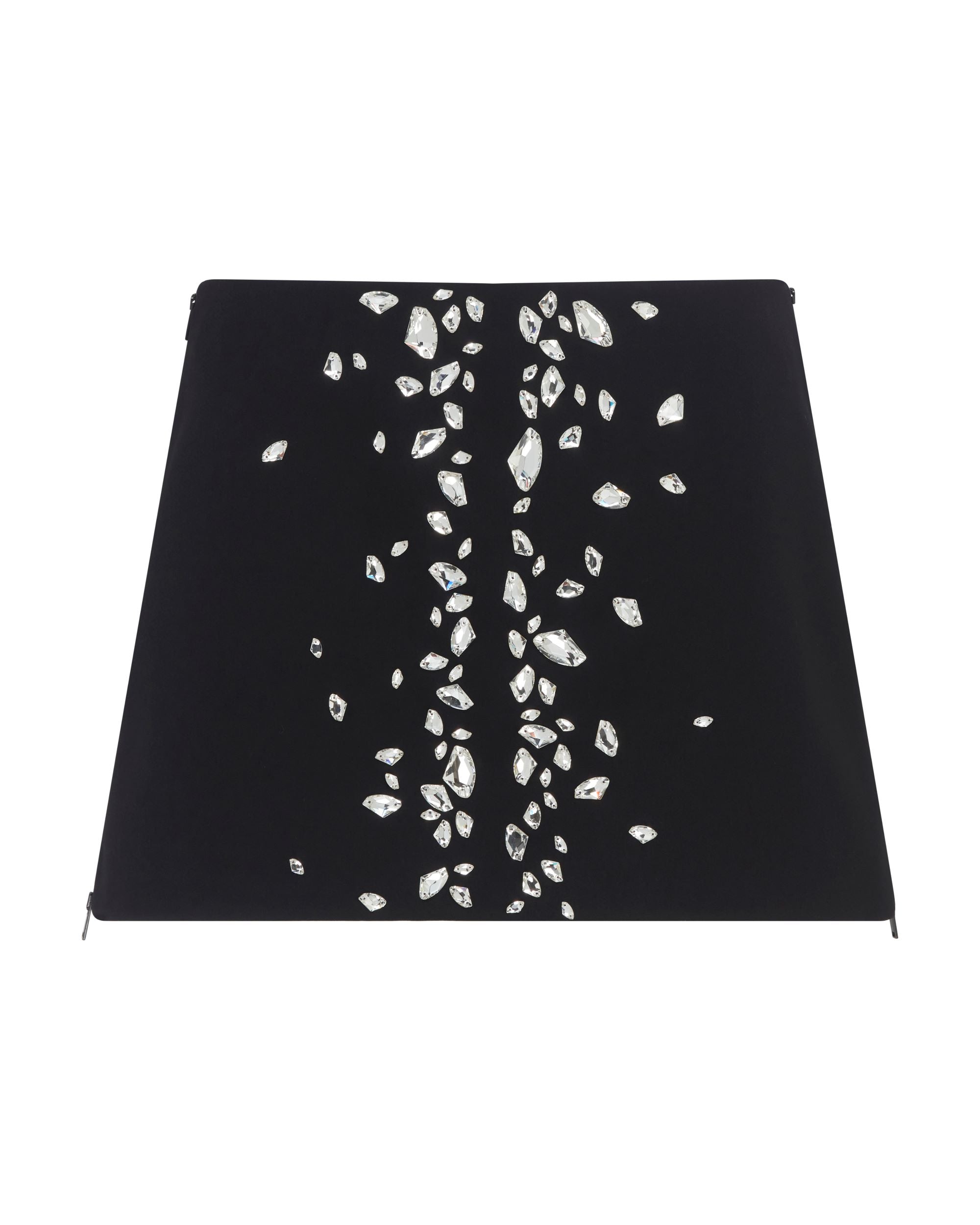 David Koma Speckled Crystal Embroidery Mini Skirt