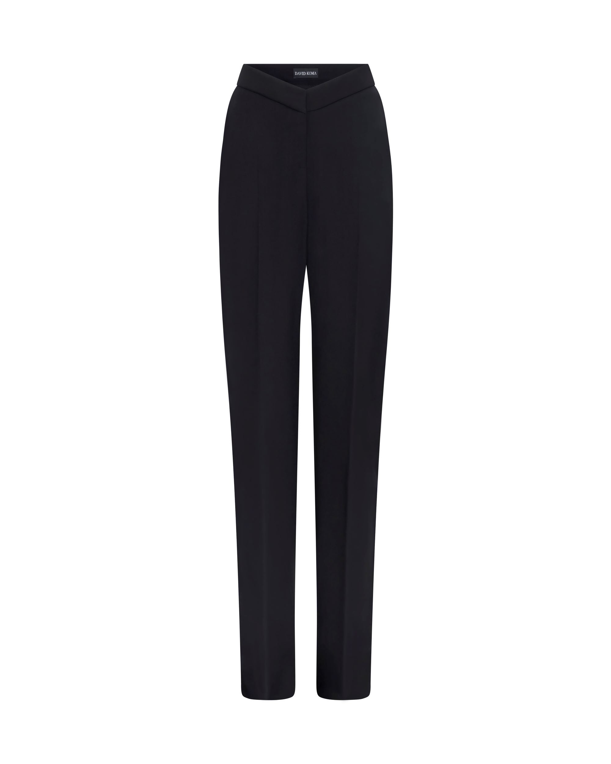 David Koma Straight Leg Tailored Trousers In Black