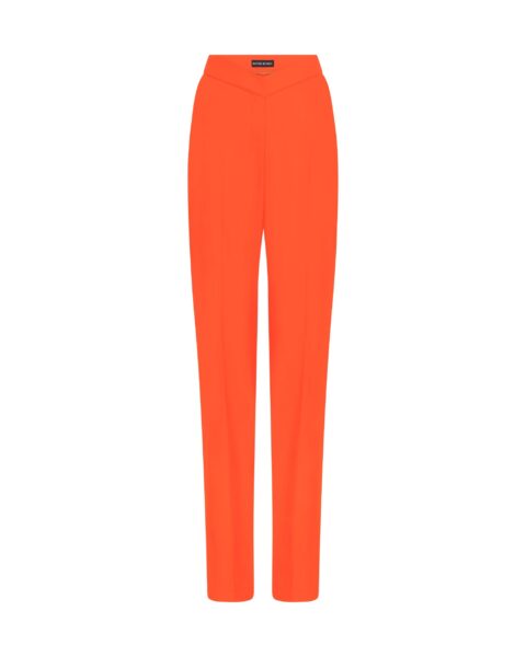 David Koma Straight Leg Tailored Trousers In Orange