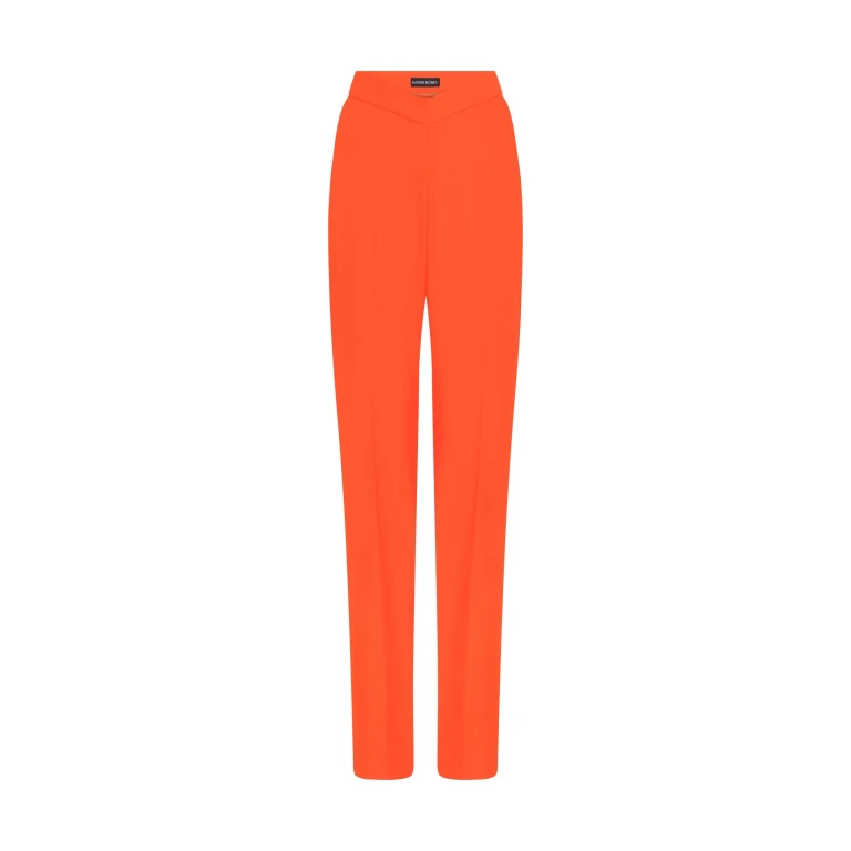 David Koma Straight Leg Tailored Trousers In Orange