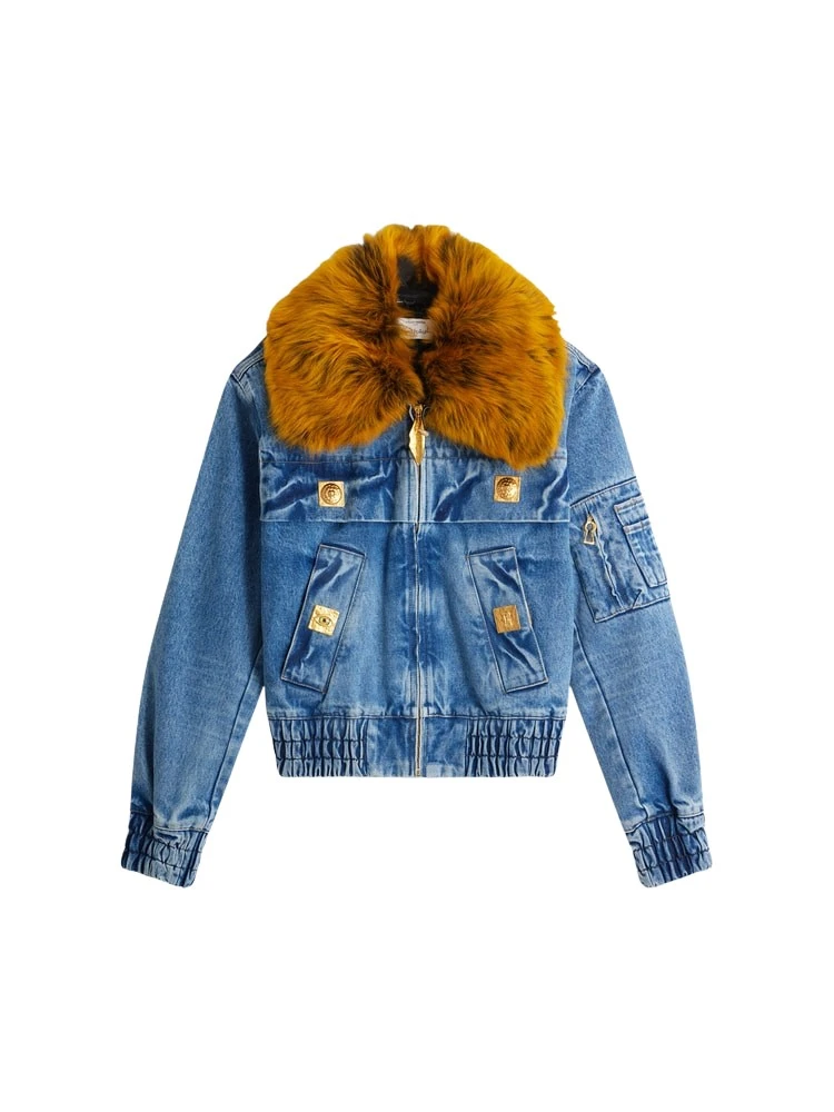 Denim-Bijoux-Buttons-Bombers92818_nobg Jackets luxury Clothing from Luxury Handbags Marketplace