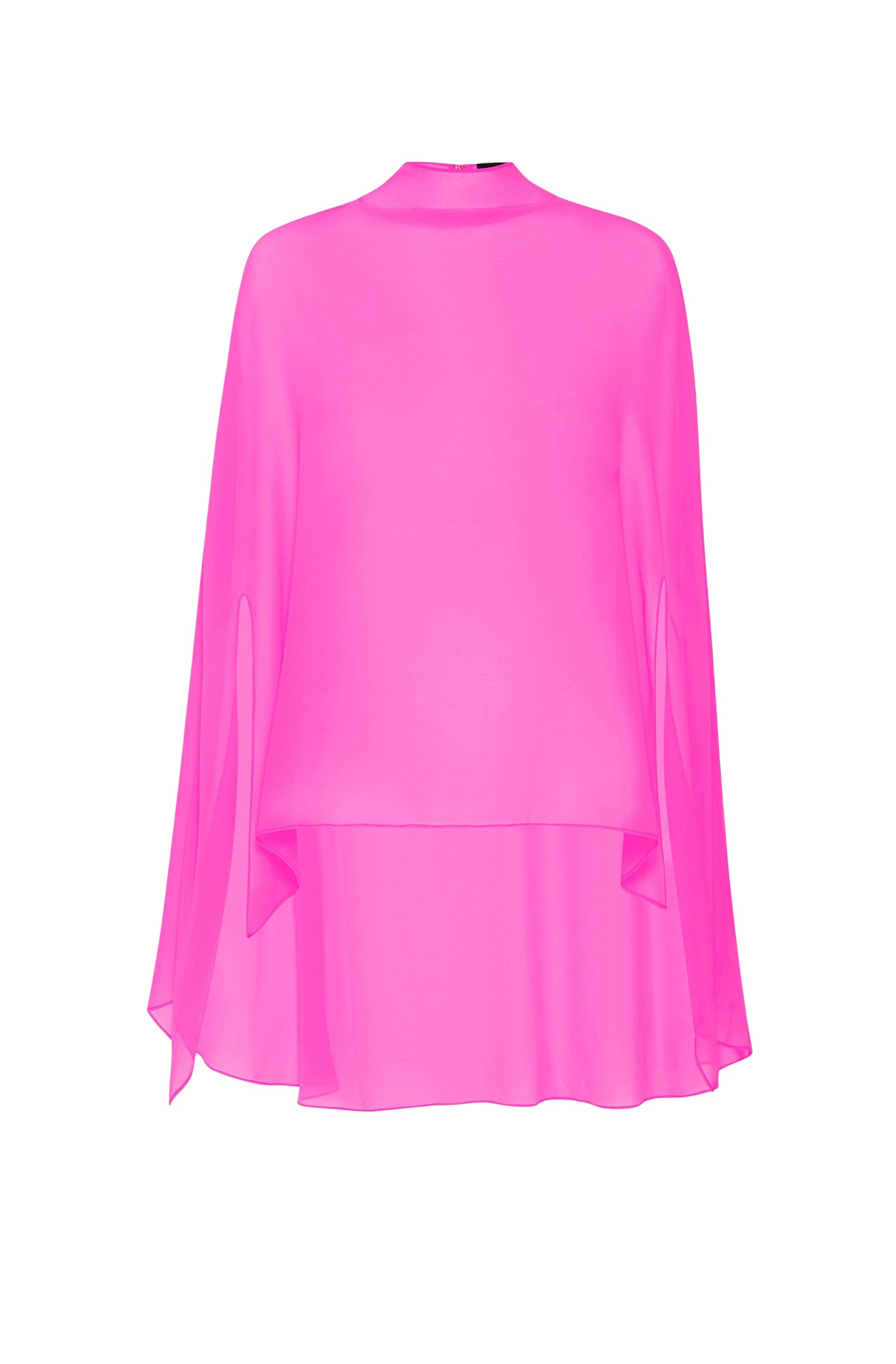 LaPointe Georgette Oversized Cape Tee