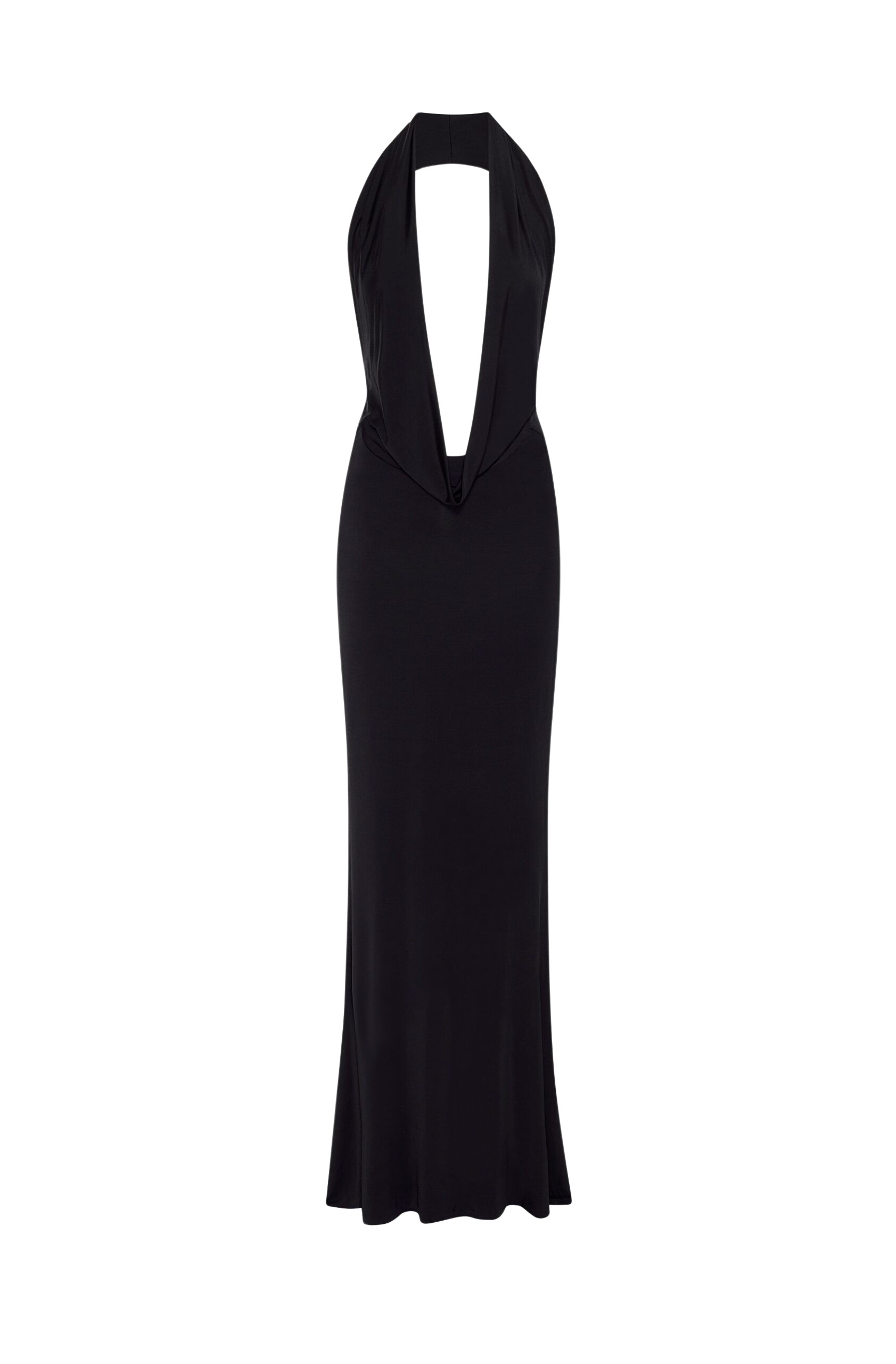 LaPointe Jersey Cowl Neck Gown