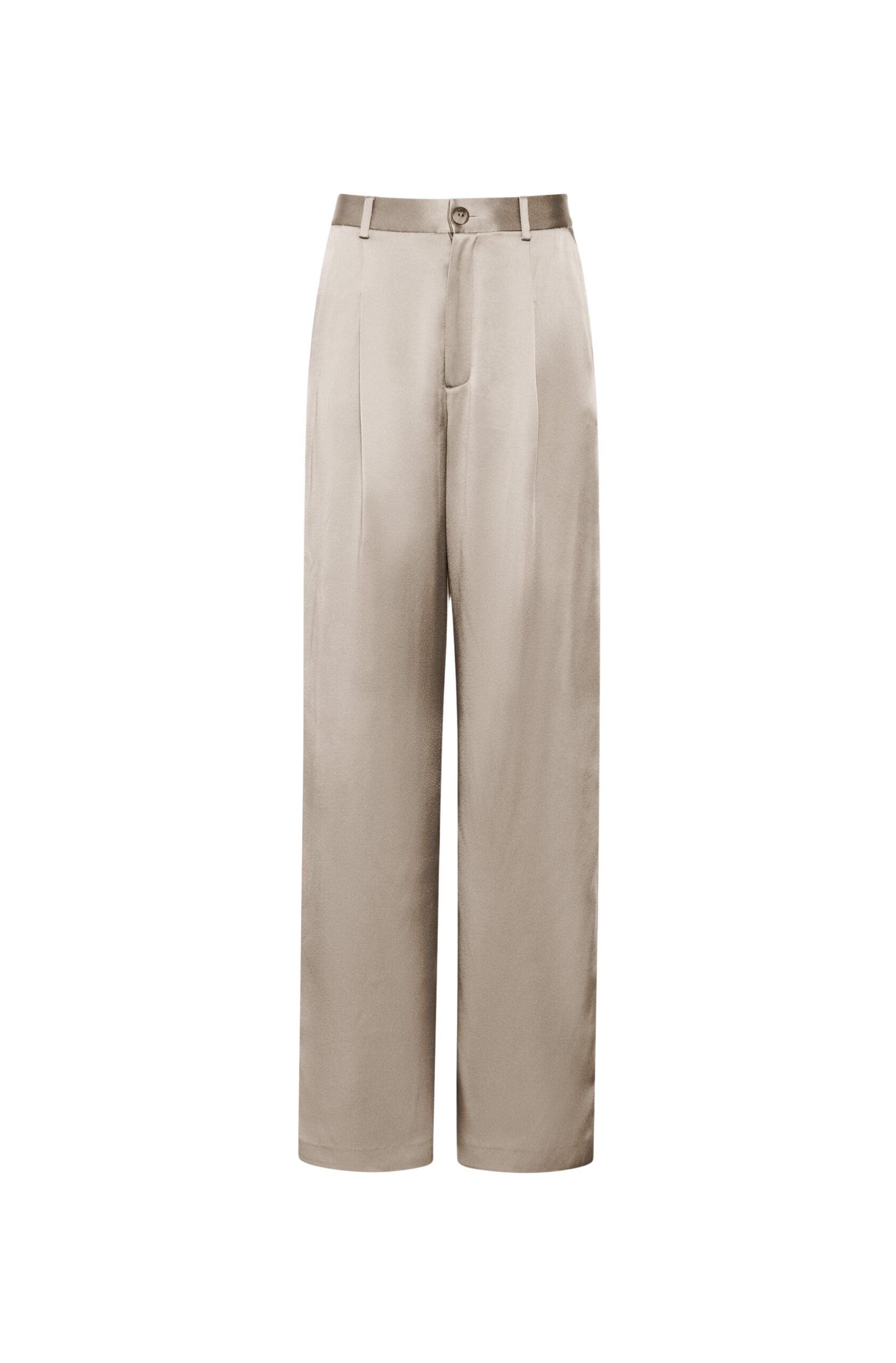 LaPointe Satin Relaxed Pleated Pant