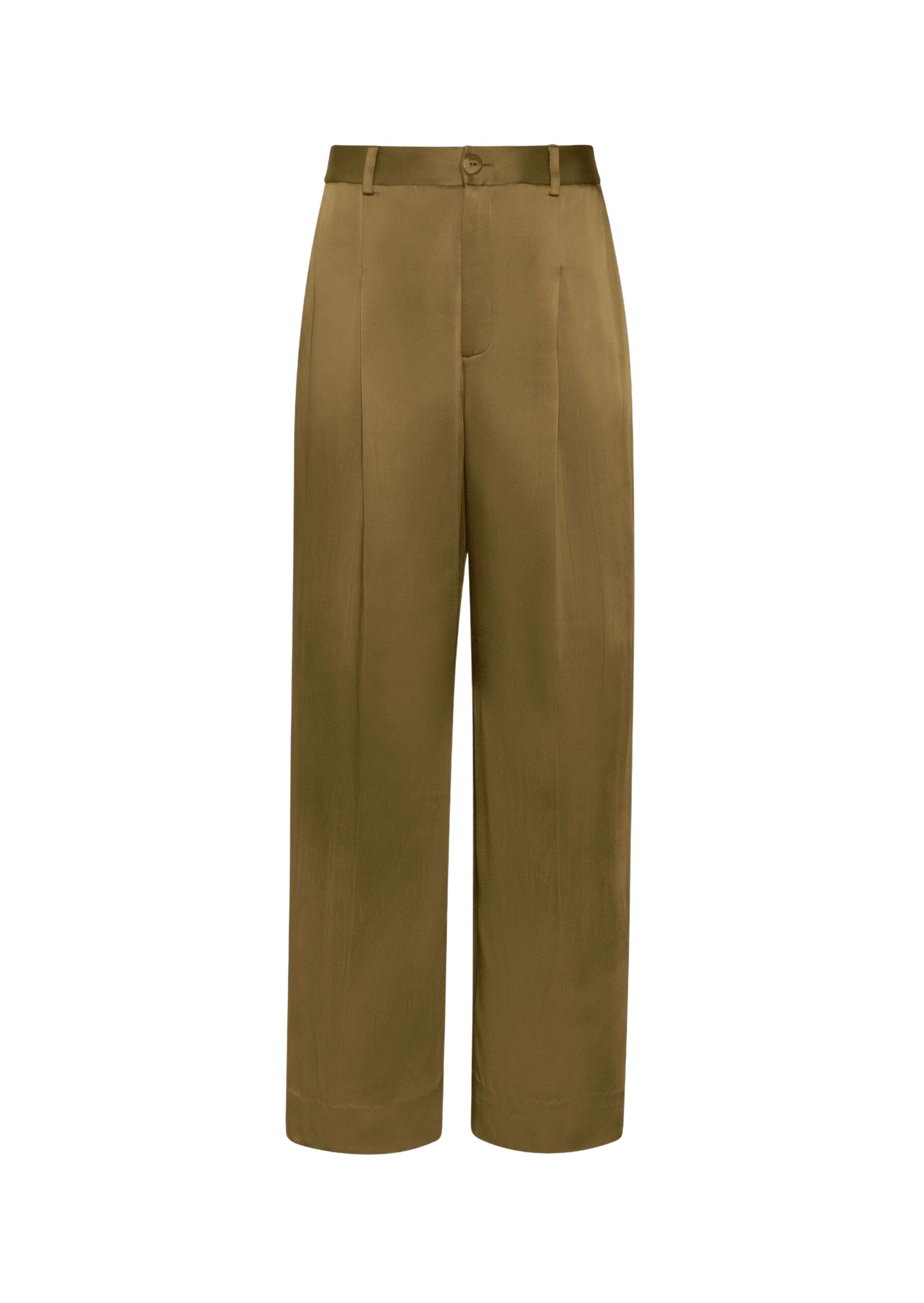 LaPointe Satin Relaxed Pleated Pant
