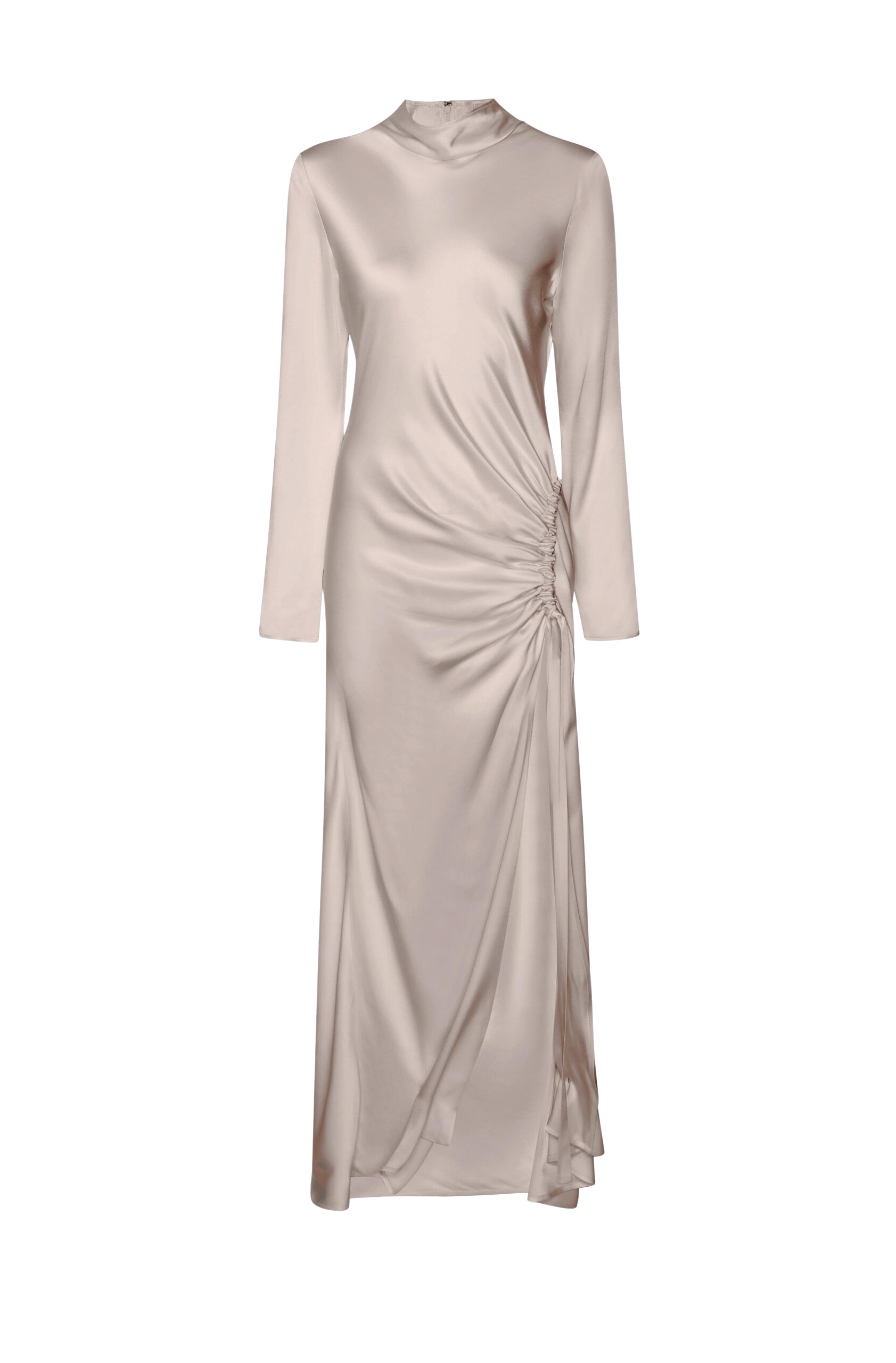 LaPointe Satin Tab Gown