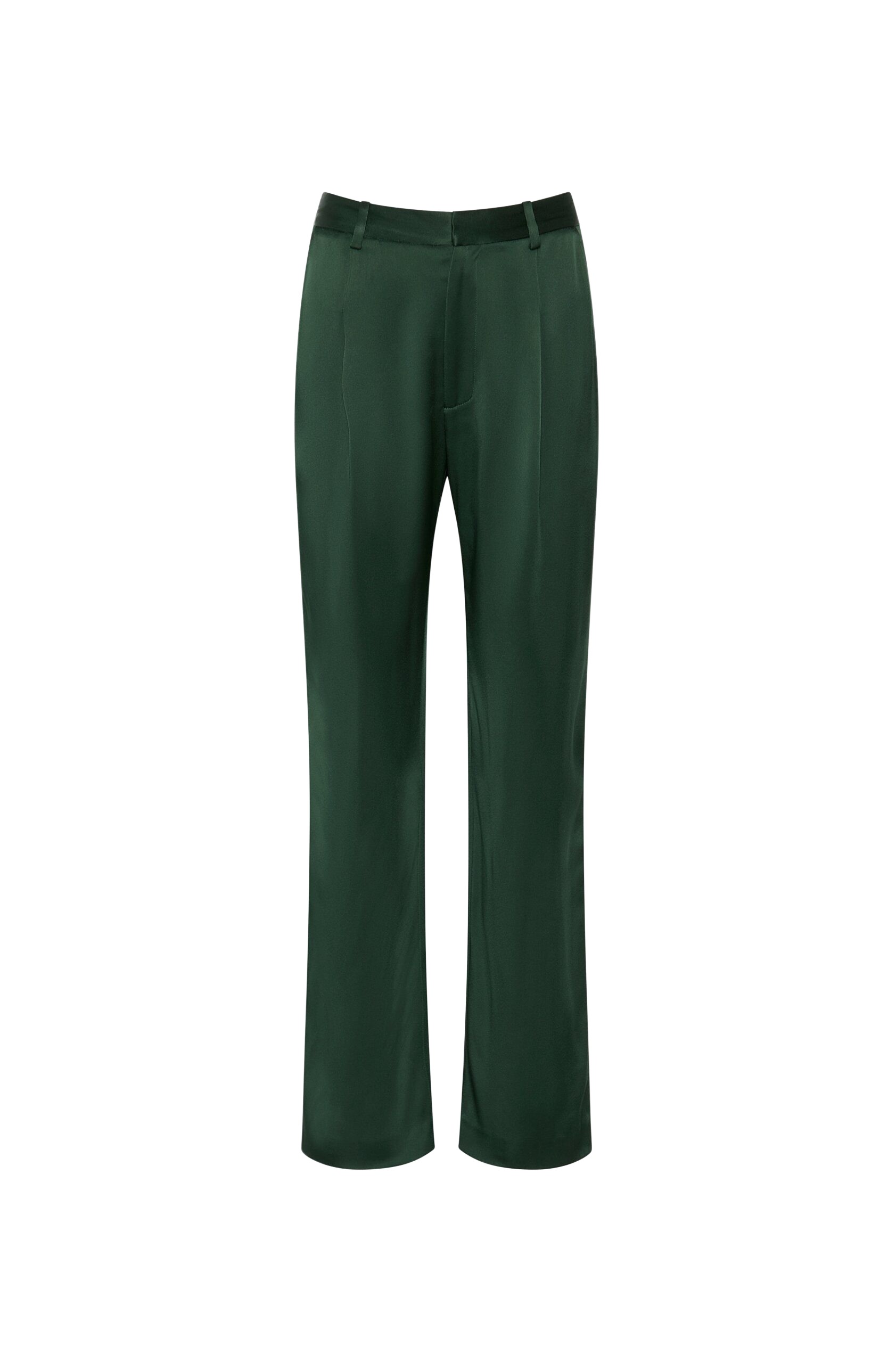 LaPointe Satin Tapered Pleated Pant