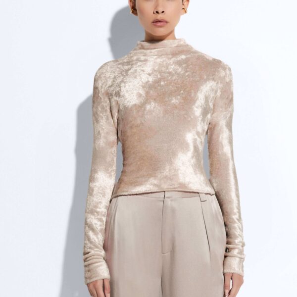 LaPointe Velvet Dolman Top, view 4