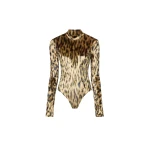 Lapointe-Velvet-Leopard-Mock-Neck-Bodysuit-scaled12031_nobg Lapointe Bodysuit luxury Bodysuit from Luxury Handbags Marketplace