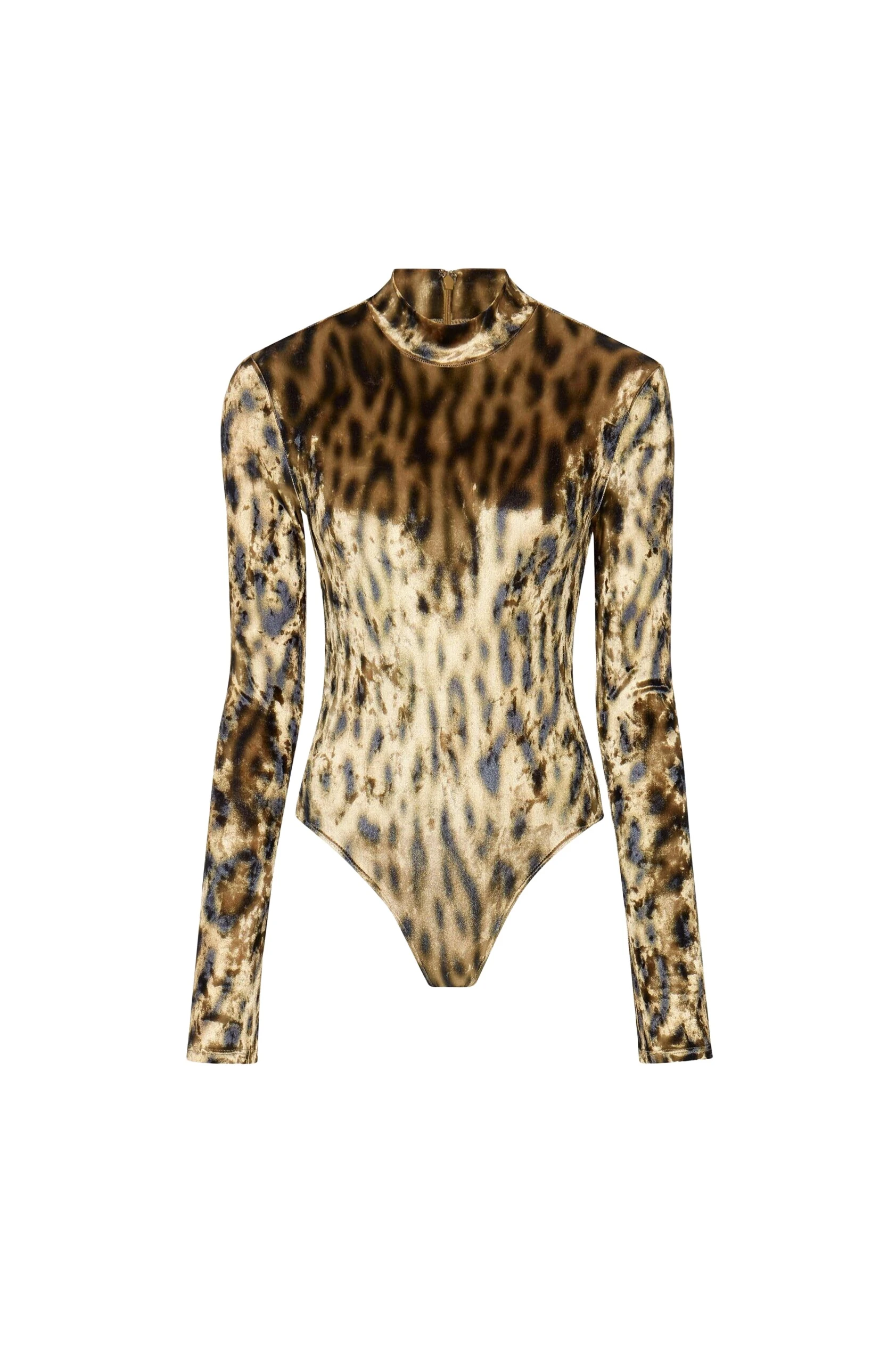 Lapointe-Velvet-Leopard-Mock-Neck-Bodysuit-scaled12031_nobg Lapointe Bodysuit luxury Bodysuit from Luxury Handbags Marketplace