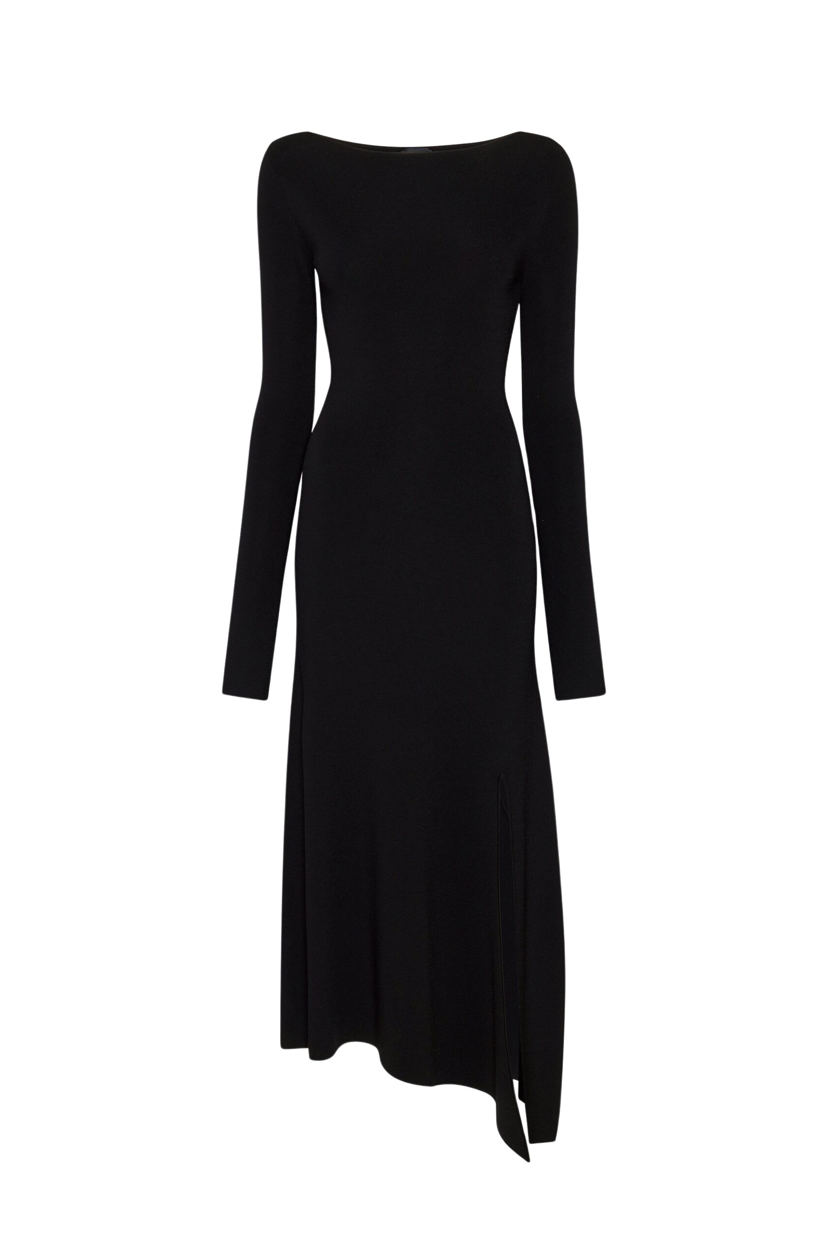 LaPointe Viscose Boatneck Dress