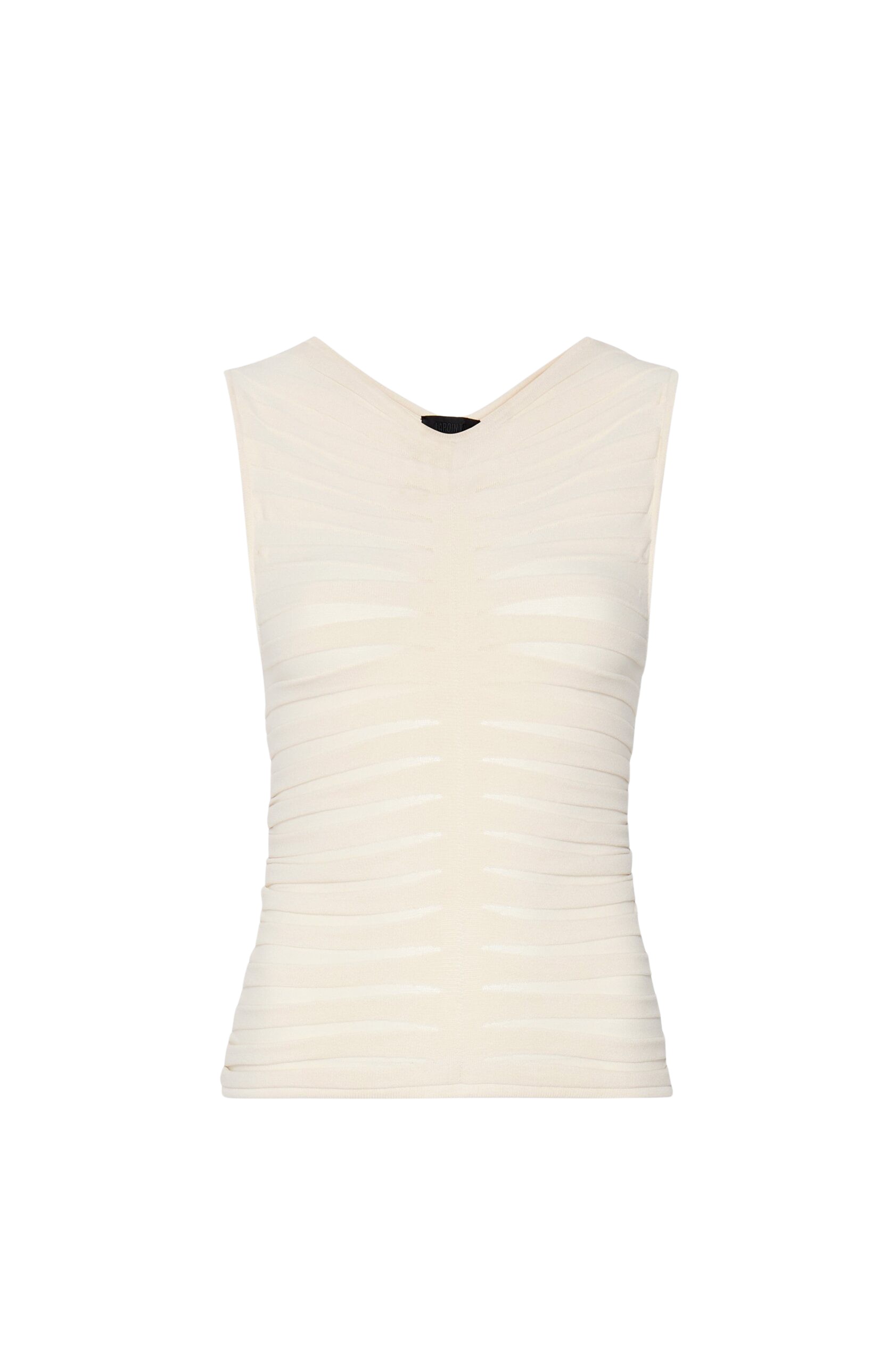 LaPointe Viscose Wide Ribbed Tank Top