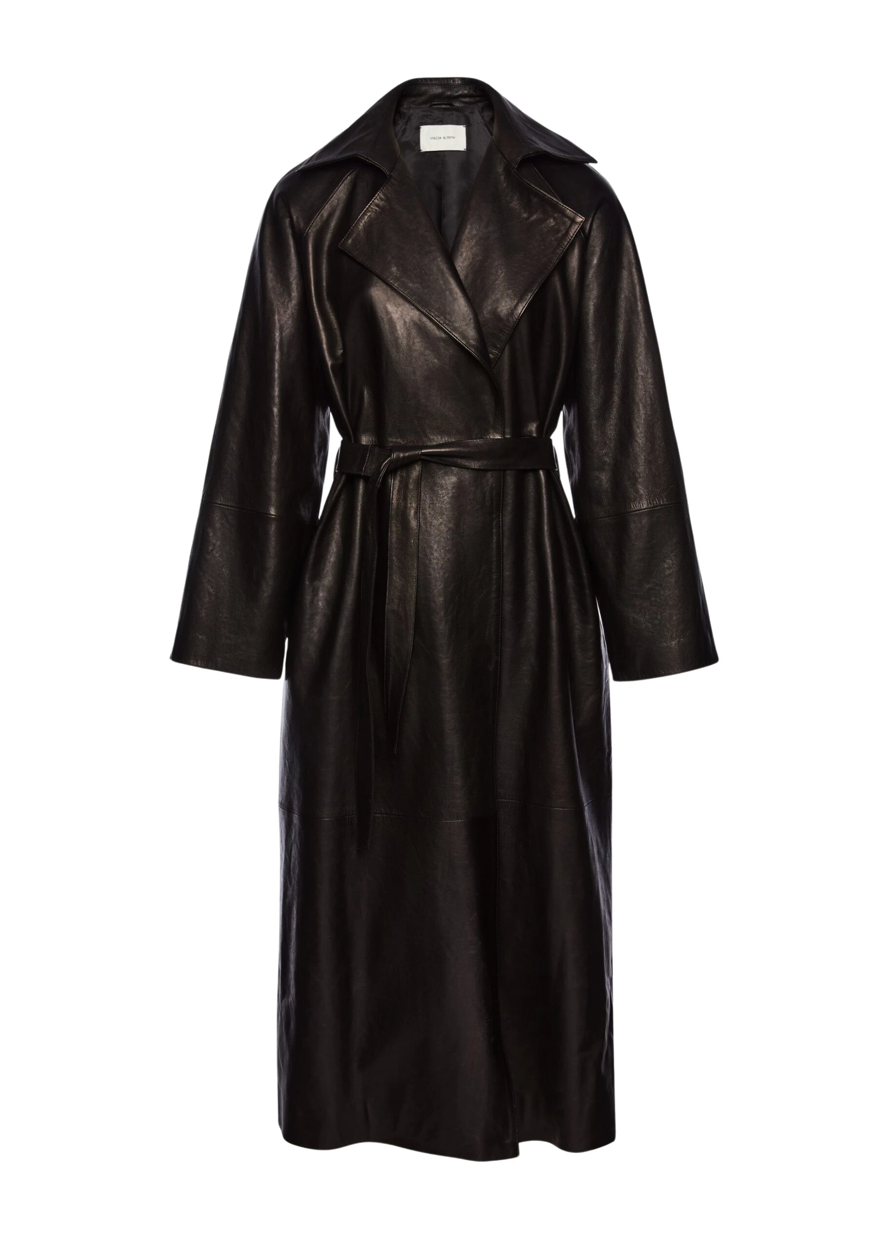 Magda-Butrym-Belted-leather-wrap-coat-in-black-scaled96129_nobg Magda Butrym Black Coats luxury Clothing from Luxury Handbags Marketplace