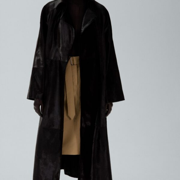 Magda Butrym Belted midi skirt in beige