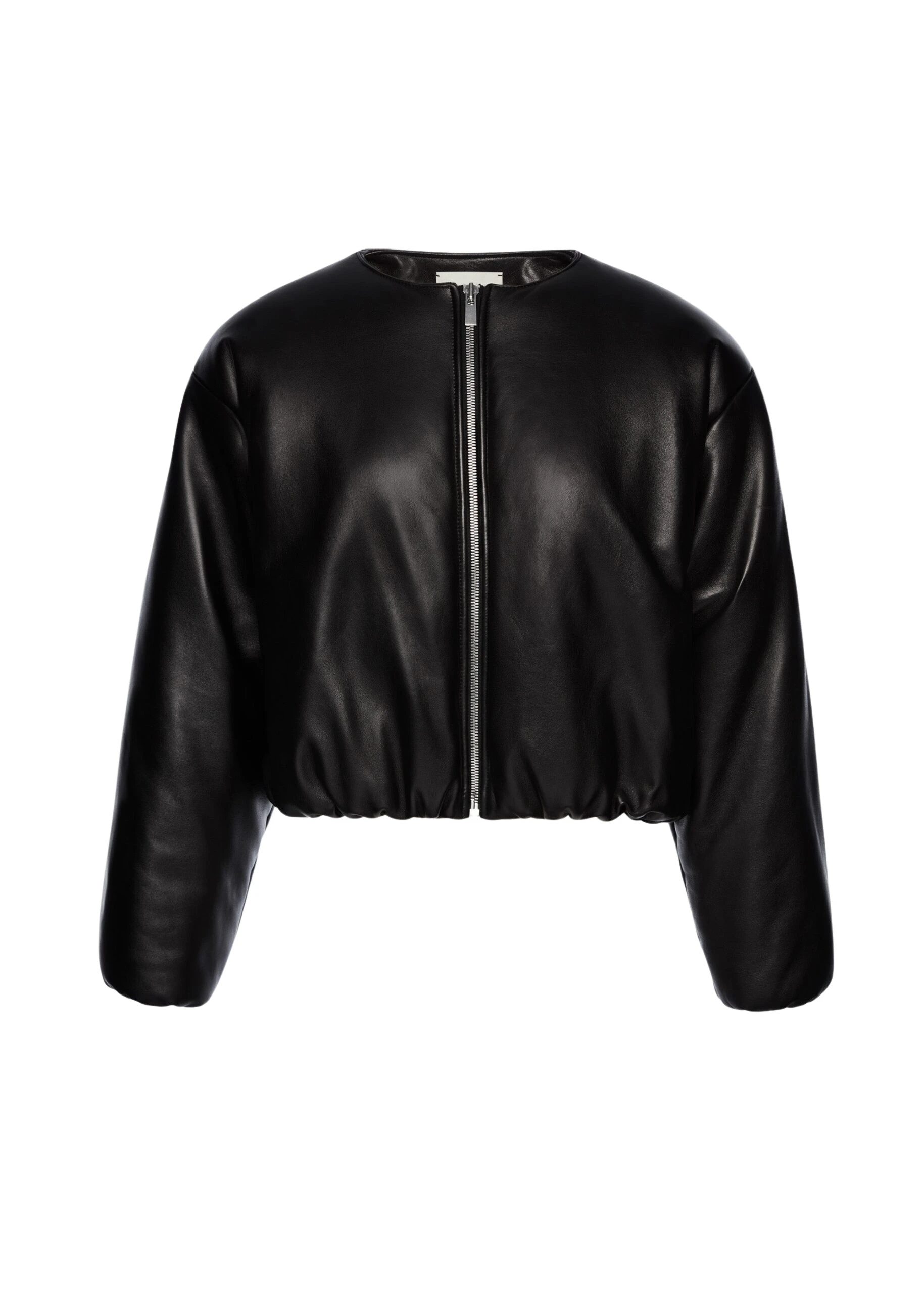 Magda-Butrym-Collarless-puffer-jacket-in-black-leather-scaled75148_nobg Magda Butrym Black Jackets luxury Clothing from Luxury Handbags Marketplace
