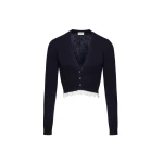 Magda-Butrym-Lace-trim-cashmere-sweater-in-navy-scaled74438_nobg Magda Butrym Blue Knitwear luxury Clothing from Luxury Handbags Marketplace