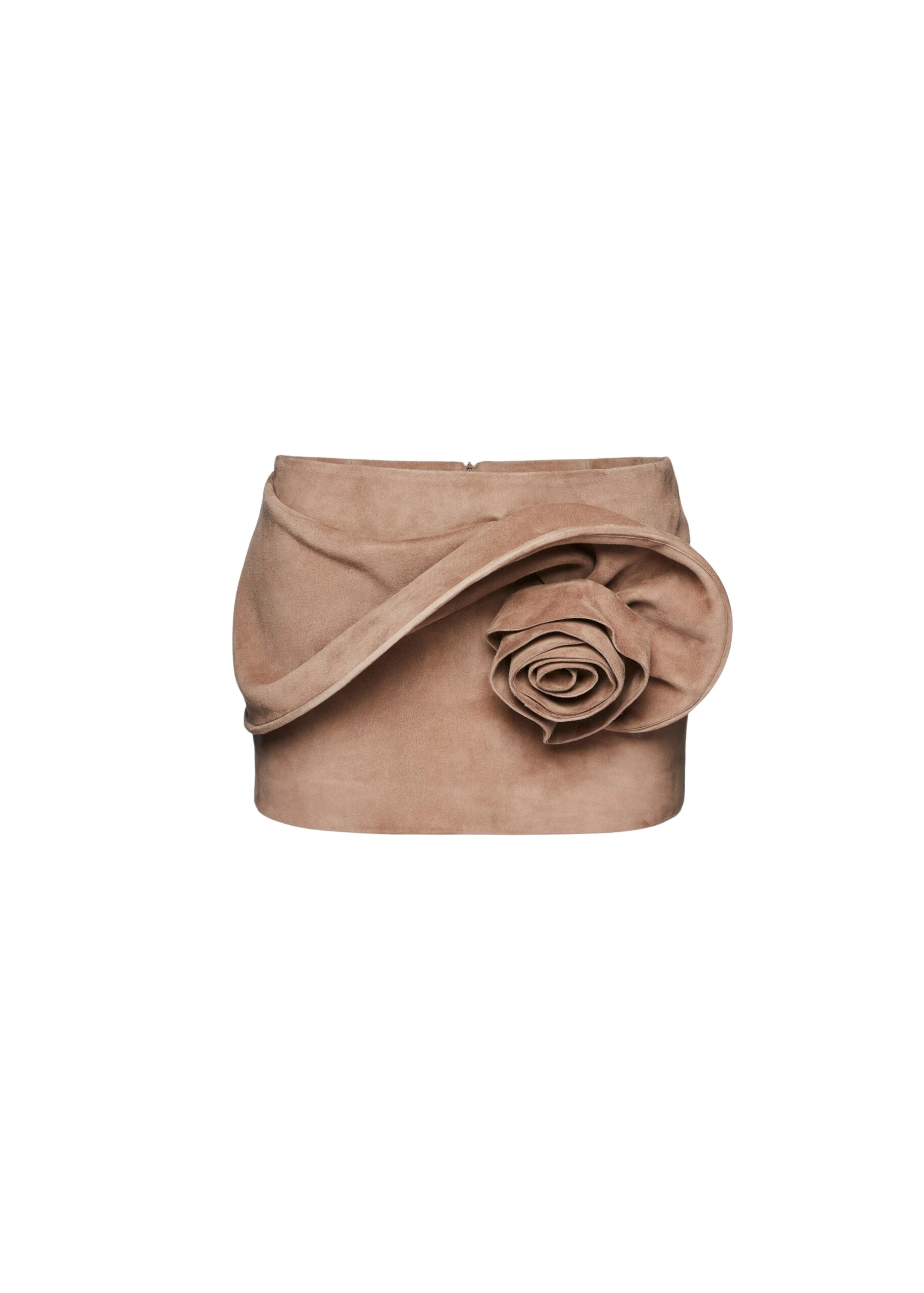Magda-Butrym-Low-waist-floral-applique-mini-skirt-in-beige-suede-scaled36259_nobg Magda Butrym Beige Skirts luxury Clothing from Luxury Handbags Marketplace