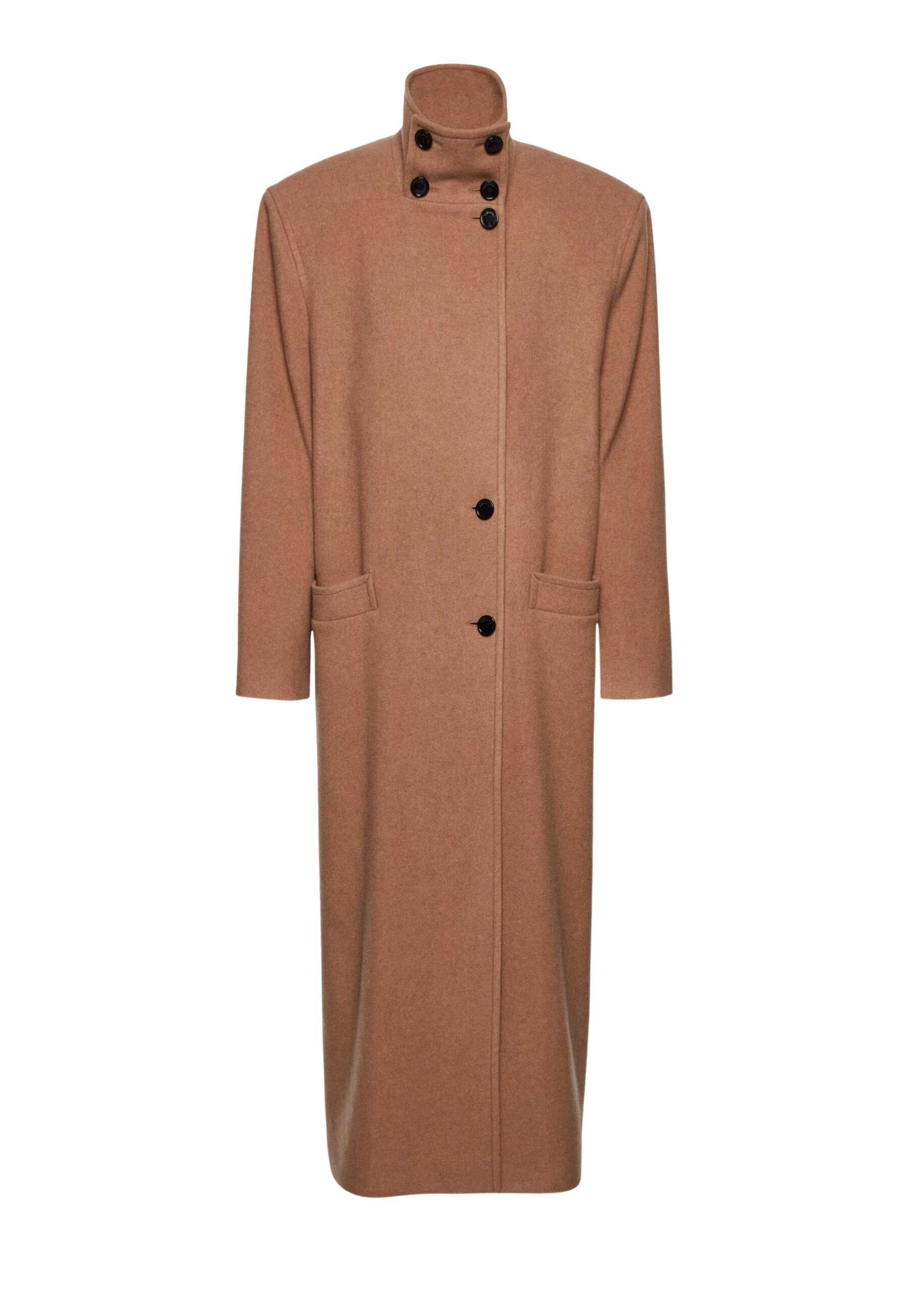 Magda-Butrym-Oversized-high-collar-cashmere-coat-in-caramel-scaled52765_nobg Magda Butrym Brown Coats luxury Clothing from Luxury Handbags Marketplace