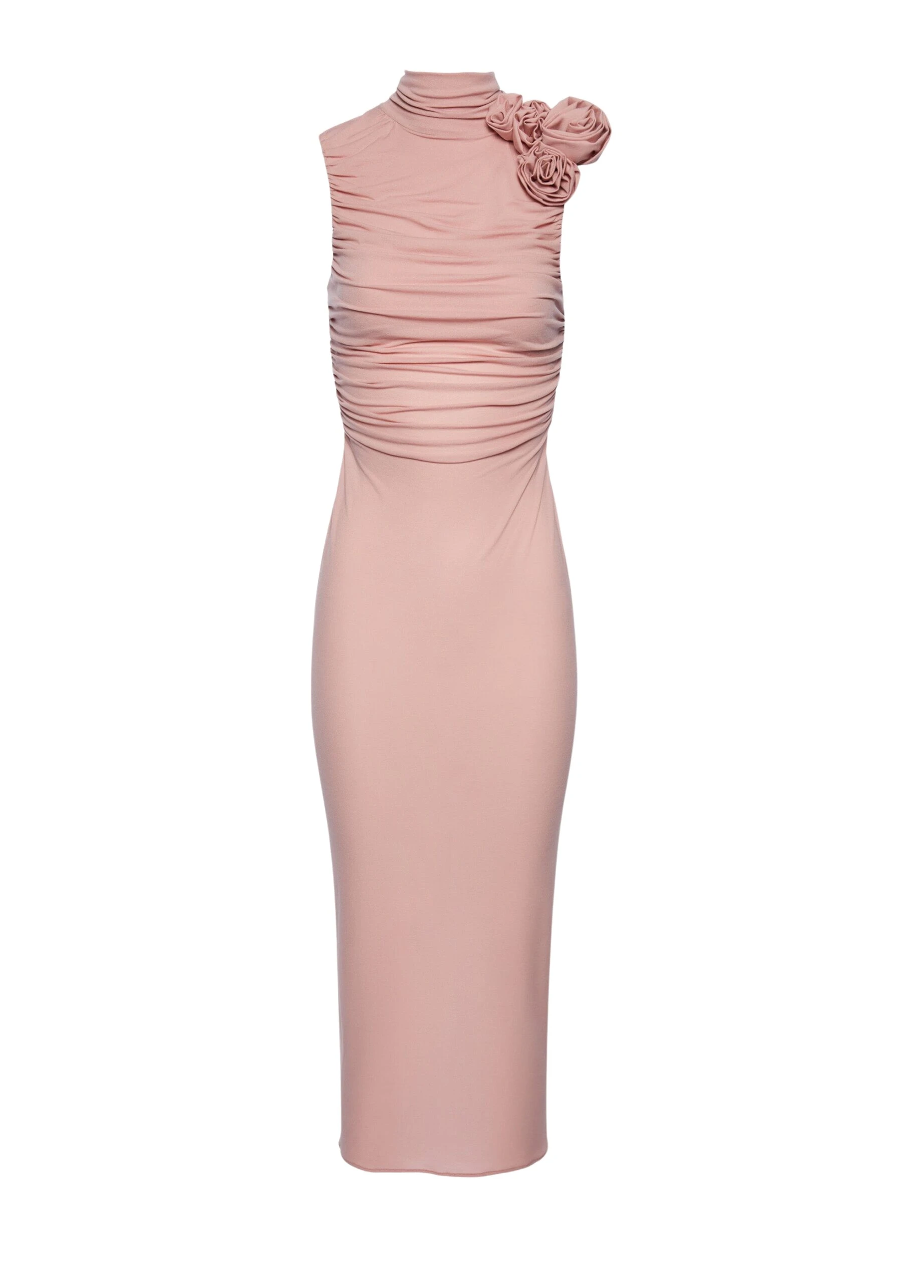 Magda-Butrym-Ruched-mock-neck-midi-dress-in-pink-scaled83819_nobg Magda Butrym Pink Dresses luxury Clothing from Luxury Handbags Marketplace