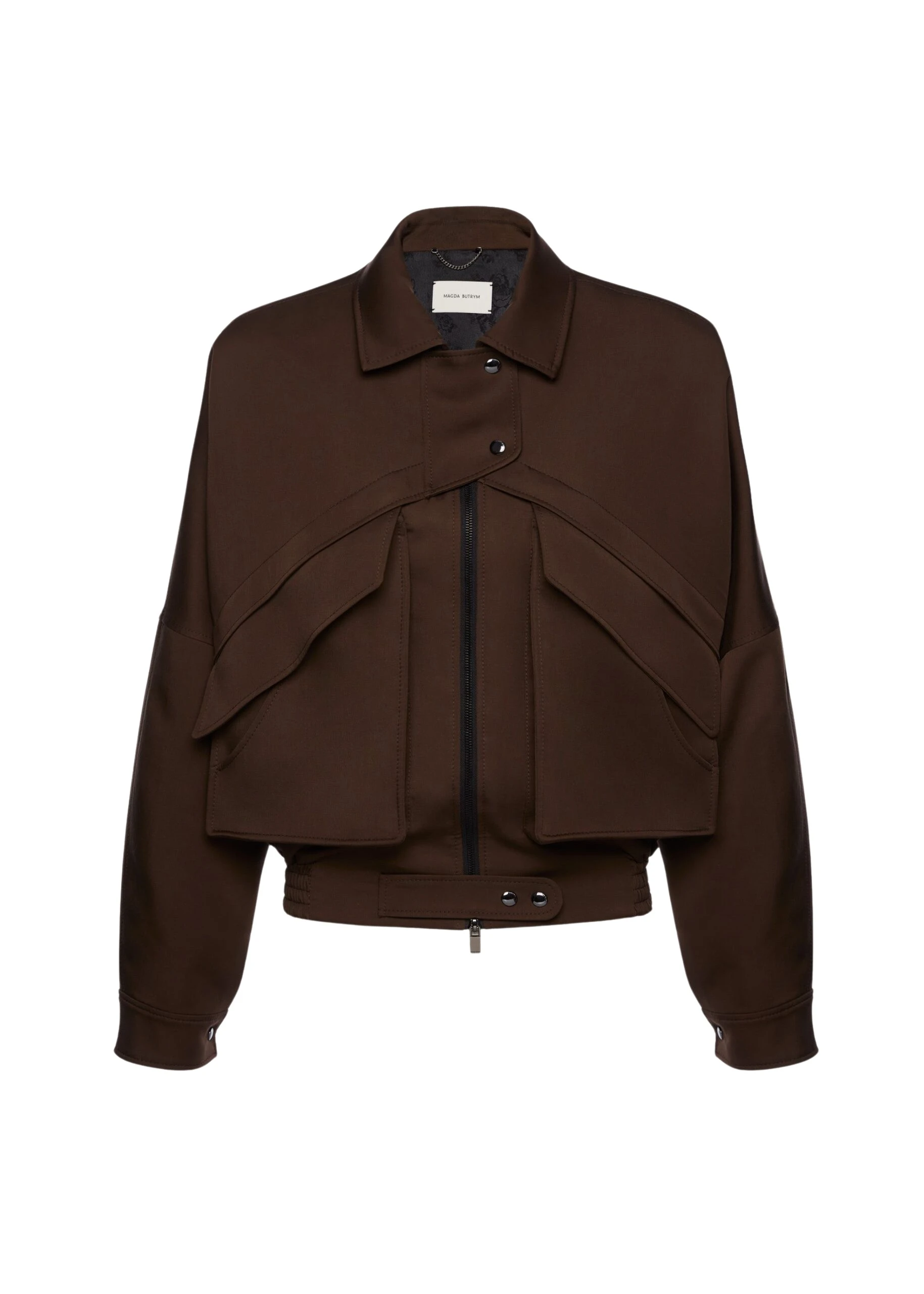 Magda-Butrym-Vintage-bomber-jacket-in-brown-scaled67071_nobg Magda Butrym Brown Jackets luxury Clothing from Luxury Handbags Marketplace