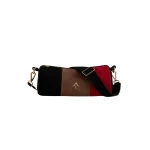Manu Atelier Cylinder Black Suede & Taupe Nubuck & Red Soft luxury Bags from  Luxury Handbags Marketplace