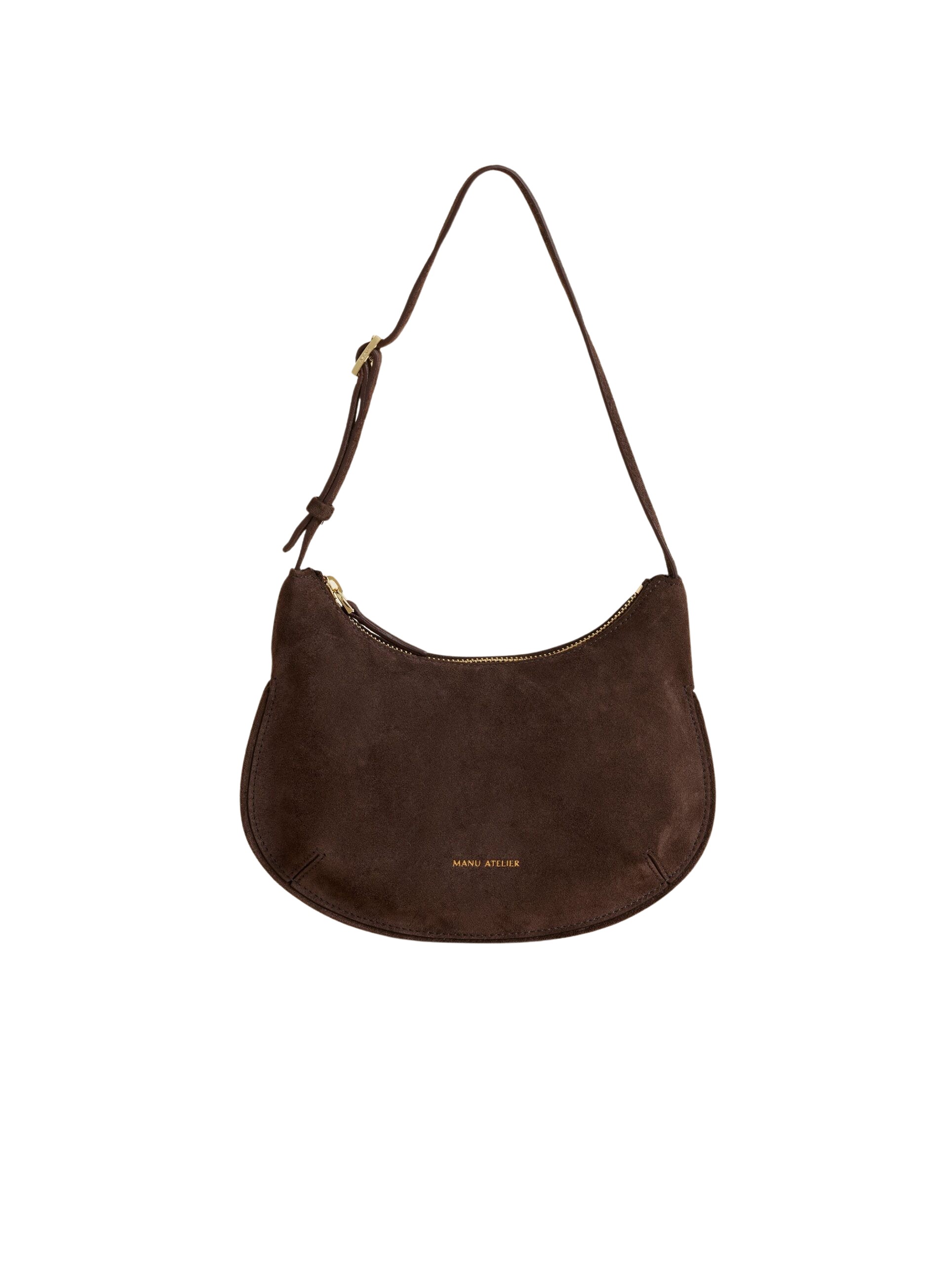 Manu Atelier Ilda Deep Brown Suede luxury Bags from  Luxury Handbags Marketplace