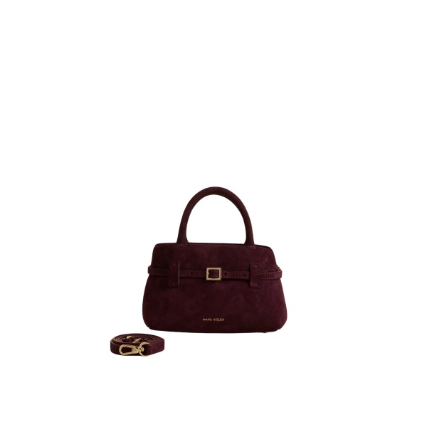 Manu Atelier Le Cambon 20 Merlot Suede luxury Bags from  Luxury Handbags Marketplace