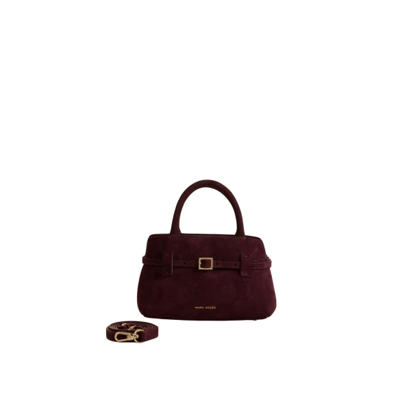 Manu Atelier Le Cambon 20 Merlot Suede luxury Bags from  Luxury Handbags Marketplace