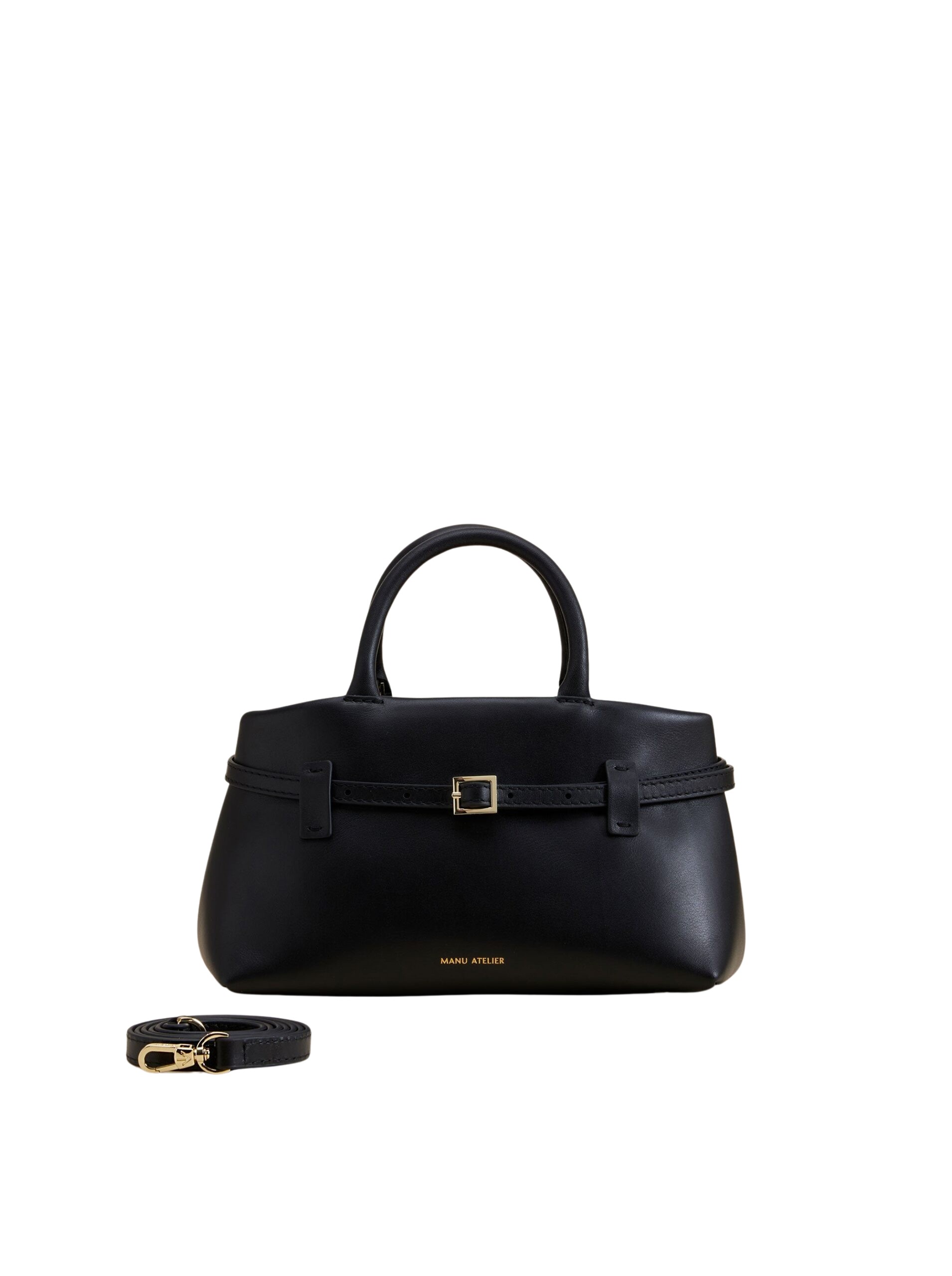 Manu Atelier Le Cambon 25 Black Soft luxury Bags from  Luxury Handbags Marketplace