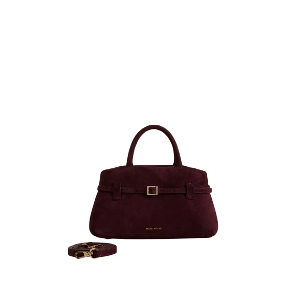 Manu Atelier Le Cambon 25 Merlot Suede luxury Bags from  Luxury Handbags Marketplace