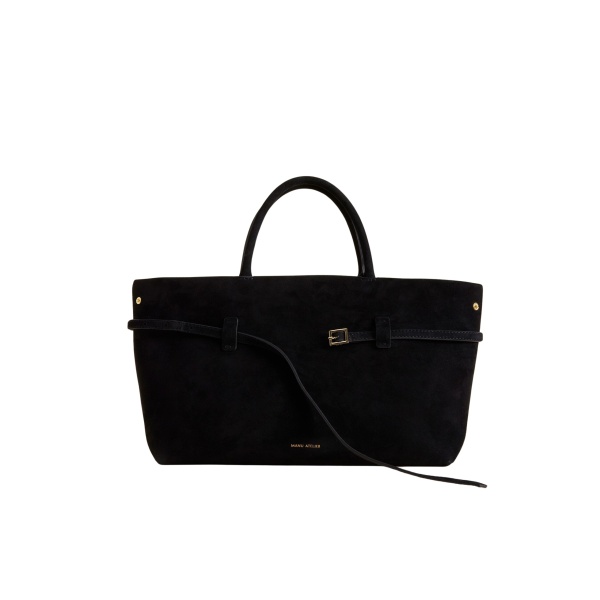 Manu Atelier Le Cambon 35 Black Suede luxury Bags from  Luxury Handbags Marketplace
