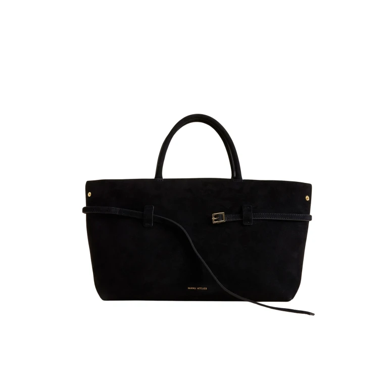 Manu Atelier Le Cambon 35 Black Suede luxury Bags from  Luxury Handbags Marketplace