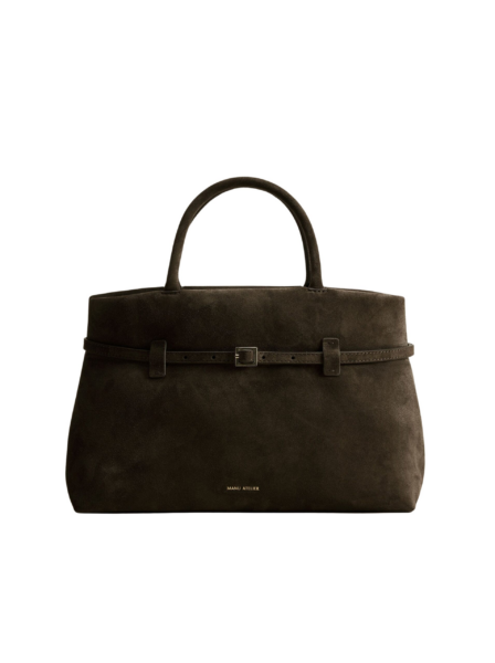 Manu Atelier Le Cambon 35 Tobacco Green Suede luxury Bags from  Luxury Handbags Marketplace