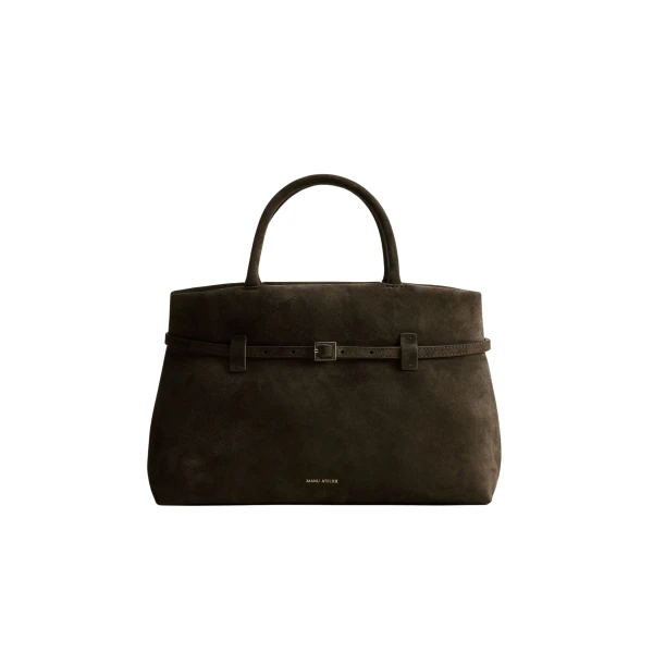 Manu Atelier Le Cambon 35 Tobacco Green Suede luxury Bags from  Luxury Handbags Marketplace