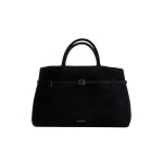 Manu Atelier Le Cambon 40 Black Suede luxury Bags from  Luxury Handbags Marketplace